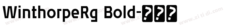 WinthorpeRg Bold字体转换